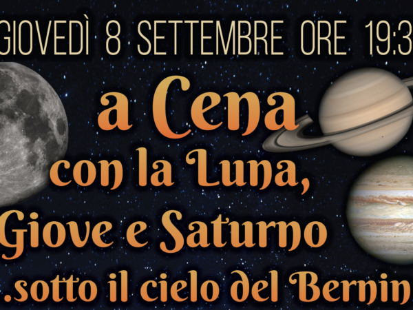 A Cena con la Luna, Giove e Saturno…sotto i cieli del Bernino