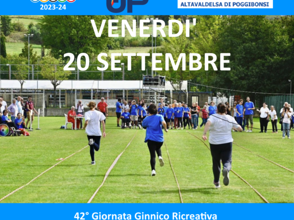 42° GIORNATA Ginnico Ricreativa – in collaborazione con ANFFASS ALTA VALDELSA